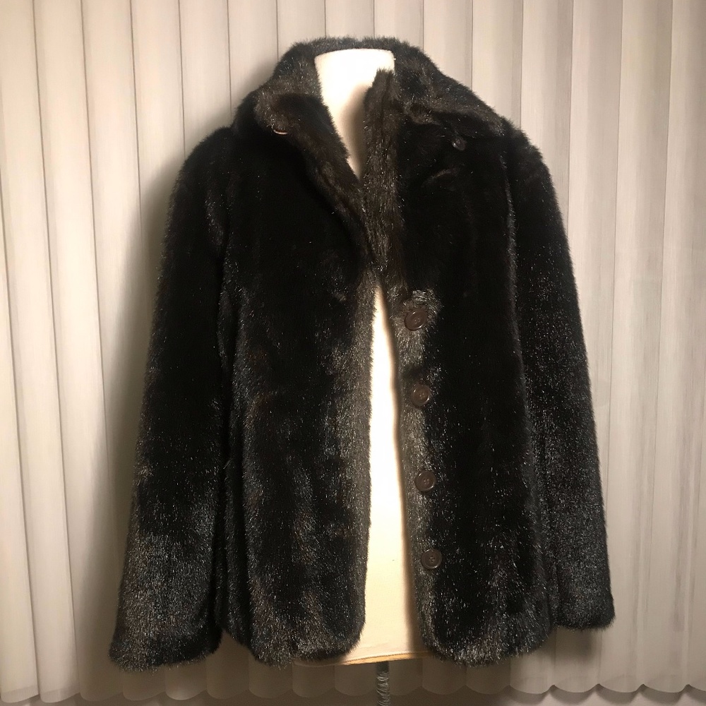 Liz Claiborne Fauz Fur Mink Coat